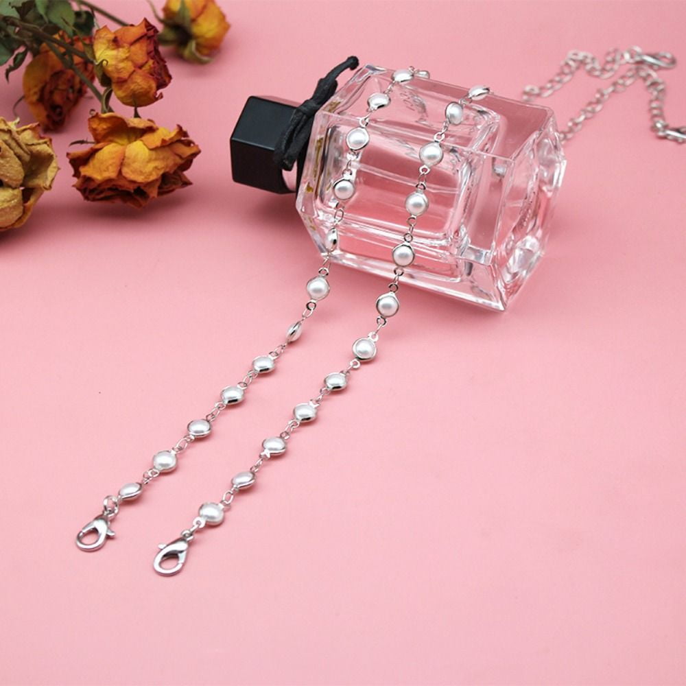 2pcs Bretelles De Soutien-Gorge à Perles Scintillantes KEWUF - Réglables Anti-Glisse Pour Élégance Au Quotidien