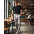 thumbnail image 2 of HBDesign Mens Vertical Stripe Quick Dry Pants Soft Lightweight Breathable Summer Trousers, 2 of 7