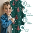 thumbnail image 3 of Blackout Kids Curtains,Dark Green Christmas Tree Pattern Childrens Insulated Curtains Set Of 2,Bedroom Essentials,Toddler Room Decor 42"x84", 3 of 5