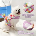 thumbnail image 3 of Dalrosia Puppy Dog Harness and Leash Set Purple Lace Floral Dog Vest Harness for Small Dogs Cute Soft Mesh Escape Proof Pet Cat Vest Harness, 3 of 8