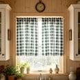 thumbnail image 6 of Ouuluon 2 Panels Cafe Curtains, Washable Insulate Tier Curtains, 39x28in Light Filter Kitchen Cafe Curtain for Coffee Shop Basement Indoor Window, 6 of 7