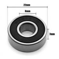 thumbnail image 3 of 100Pcs 608- Skateboard Bearing, Rolling Bearing Silver Size: 8X22X7mm, 3 of 7