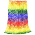 thumbnail image 2 of Fotbe Colorful Tie Dye Manta de Franela Acolchonada con Estampado, Súper Suave y Esponjosa, Extra Grande para Sofá, Cama, Uso Todo el Año-60"x50", 2 of 7
