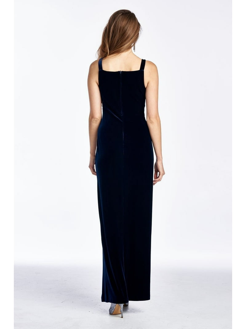 Blondie Nites Women's Velvet Studded Maxi Dress - Nighttime Blue - 6 -  Walmart.com