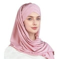 thumbnail image 2 of Womens Scarves Scarves for Women Lightweight Women Hat Ruffle Cancer Chemo Turban Wrap Cap Scarf Shawl, 2 of 3