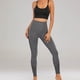 thumbnail image 3 of MKLEKYY Leggings deportivos para mujer, pantalones ajustados de cintura alta para fitness, nuevos pantalones deportivos para correr, pantalones de yoga sin costuras color melocotón, 3 of 4