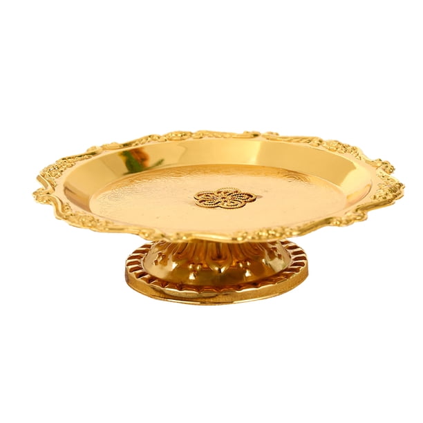 sweethay Soporte de hierro para frutas, bandeja de exhibición reutilizable, para aperitivos y galletas, soporte para pasteles, vajilla para Cocina y Comedor tipo 4 sweethay HA072091-04