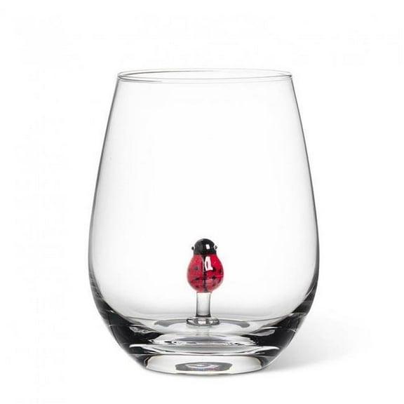 MDR Trading Inc. AB-27-VINO-427 Ladybug Stemless Wine Glass