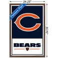 thumbnail image 2 of NFL Chicago Bears - Logo 21 Wall Poster, 22.375" x 34" Framed, 2 of 4