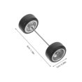 thumbnail image 2 of 16 Pairs 1/64 Scale Diecast Car Model Modification Wheels Rubber Tires Hubs Realistic Detailed Design Portable Display Replaceable Toy Car Accessories, 2 of 3