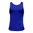 thumbnail image 2 of Aayomet Hommes Débardeurs et Été Décontracté Col Rond Imprimé Style Raglan Haut sous-Vêtement (Bleu, m), 2 of 4