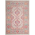 thumbnail image 2 of SAFAVIEH Windsor Leandre Traditional Area Rug, Spa/Fuchsia, 5' x 7', 2 of 6