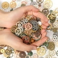 thumbnail image 2 of 50g Mixed Steampunk Gears Cogs Charms Pendant DIY Crafts Jewelry Making (Mixed Colors), 2 of 7