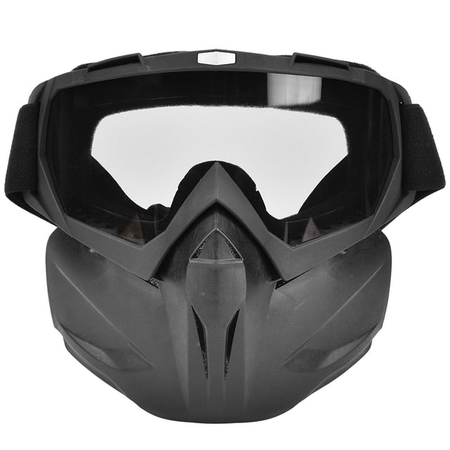 Máscara facial unisex para exteriores para carreras, gafas de sol con lentes grises, resistentes al viento y a la niebla, gafas de moto