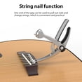 thumbnail image 4 of Riwcyla 5,in,1 Guitar Acoustic Guitar String Cutter/Pick Holder/Pin Puller Transfer Clip Alloy Guitar for Folk Classical Guitars Ukulele Bass String Instruments Accessories, 4 of 6