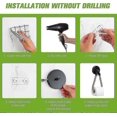 thumbnail image 5 of Toilet Paper Holder Without Drilling, Vintage Toilet Roll Holder, Matte Black, 5 of 5