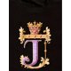 thumbnail image 3 of Camiseta de cuello redondo con estampado del alfabeto de la corona real, tejido de punto informal con ligera elasticidad, corte regular, manga corta, ideal para todas las estaciones. Ideal para adult, 3 of 6