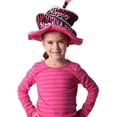 thumbnail image 3 of Storybook Wishes One Size Hot Pink/Zebra Birthday Cake Party Hat, 3 of 5