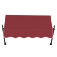 thumbnail image 2 of Awntech 3.375 ft New Orleans Fixed Awning Acrylic Fabric, Burgundy, 2 of 2