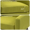 thumbnail image 3 of DREAMSIDEA Modern Button Tufted Accent Chair Upholstered Armchair Indoor,Velvet Living Room Chair for Bedroom,Green, 3 of 5
