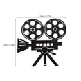 thumbnail image 2 of Hemoton Vintage Movie Metal Sign Home Cinema Wall Art Film Reel Art Movie Reel Wall Figurine Retro Movie Night Decor Theater Sign Movie Night Wall Art Figurine, 2 of 8