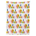 thumbnail image 3 of Ambesonne Pride Emoji Tablecloth Rectangular Table Cover, Rainbow Funny Faces, 60"x90", White Pale Grey Mustard, 3 of 4