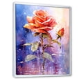 thumbnail image 2 of Designart "An Elegant Rose In A Fantasy Setting" Rose Floater Framed Canvas Art Print, 2 of 5