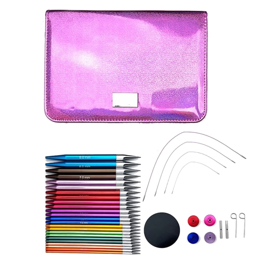Multifunctional Circular Knitting Needle Set Size 3.0mm-8.0mm Interchangeable Needle Circular Needle Knitting Tool