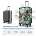 thumbnail image 6 of Fotbe Vintage Print Island Skull Luggage Cover Protector,Suitcase Protector,Scratch and Dirt Resistant,Fits 18-32 Inch Luggage-Small, 6 of 9