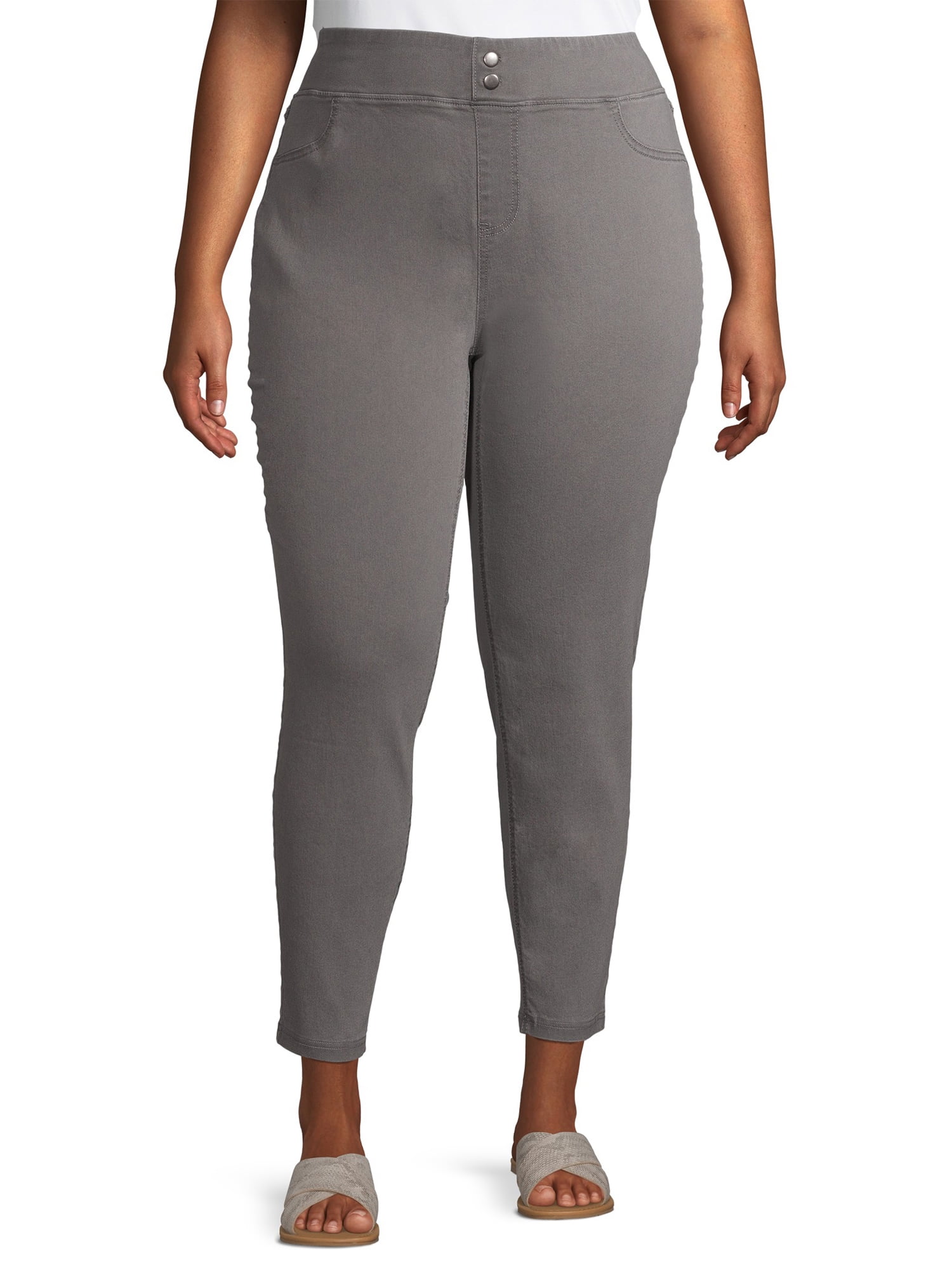 khaki jeggings walmart