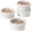 Arctic White+Lid, variant on Ramekins 4 oz Oven Safe for Creme Brulee, Charcuterie Boards Bowls for Souffle, Small Sauce Bowl, Ceramic Baking Dishes - 3.8 inch, Set of 4, Arctic White