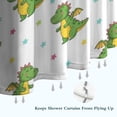 thumbnail image 6 of Cute Dragon Pattern with Stars Shower Curtain 84"x72" ,Bathroom Decorative Shower Curtains Set with 12 Hooks,Modern Waterproof Washable Shower Curtain, 6 of 6