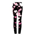 thumbnail image 4 of EQWLJWE Women Valentines St. Patrick's Day Legging New Trend Love Heart Print Elastic Slim Yoga Bootcut Pant Skinny Fitness Tights New Year Gifts(Black,S-3Xl), 4 of 4