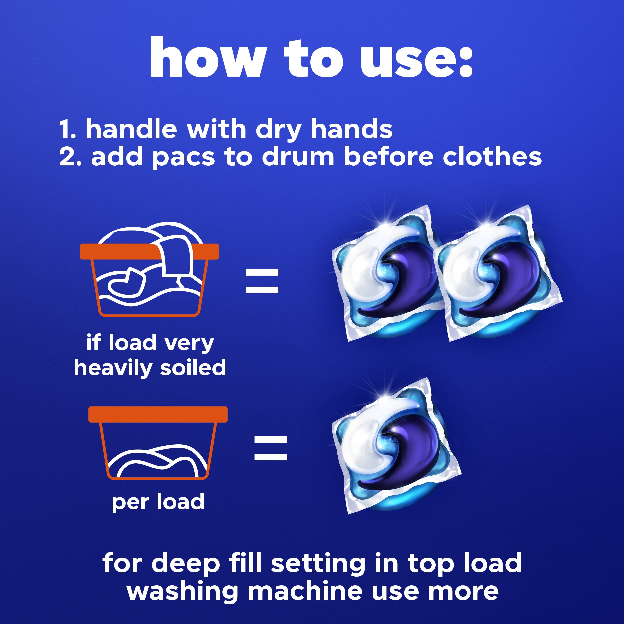 Tide PODS Laundry Detergent Pacs, Oxi Boost Power PODS with Stain Remover and Oxi Power, 45 Count