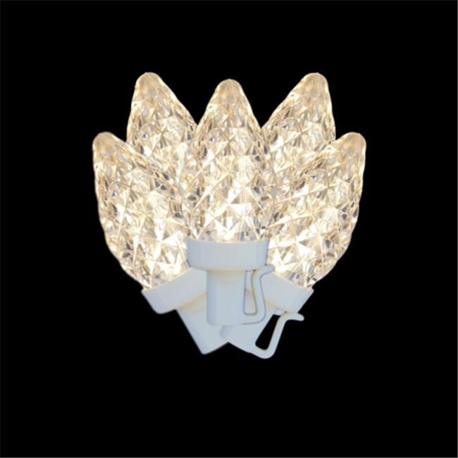 Northlight Seasonal 31757703 Warm White LED C Faceted Christmas Lights