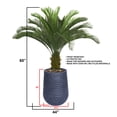 thumbnail image 6 of Vintage Home Artificial Faux Real Touch 60'' Tall Cycas Palm Tree in sustainable planter, 6 of 6