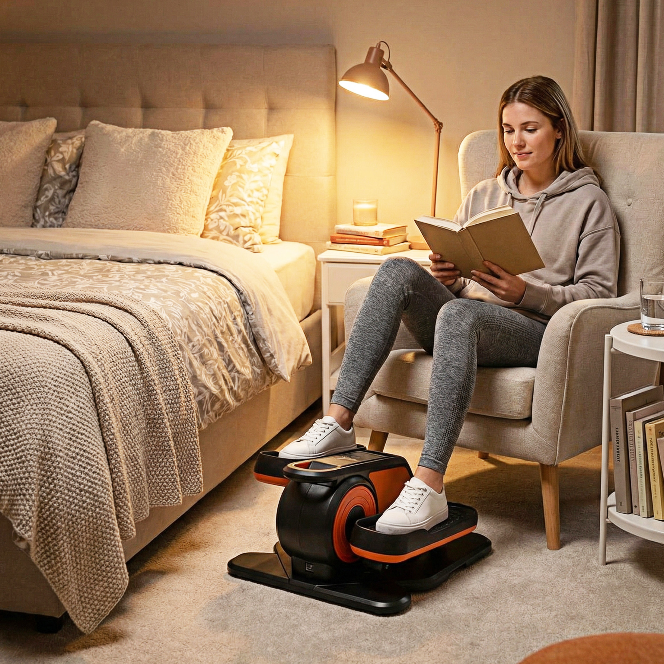 EDX Under Desk Elliptical Machine with Remote Control photo 6