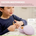thumbnail image 5 of Melii bol en silicone avec couvercle - pour nourrissons et tout-petits - chat - 8 oz / 350 ml, 5 of 5