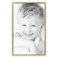 thumbnail image 2 of ArtToFrames 28" x 45" Silver with Black Lip Picture Frame, 28x45 inch Multi Wood Poster Frame (WOM-5193),  Pack, 2 of 7