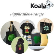 Koala Inkjet Printable Heat Transfer Vinyl Paper, Dark Transfer Paper for Dark or Light Color Cotton T-Shirt 10 Sheets