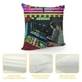 thumbnail image 4 of Video Games Decorative Throw Pillow Case, Arcade Machine Retro Gaming Fun Vintage 80's 90's Electronic, Couch Bedroom Living Room Cushion Cover,Charcoal Red, 4 of 5
