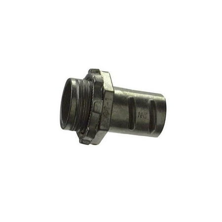 Metallic Conduit Connector - 0.37 in. Connectors Flexible Metallic Conduit Fitting