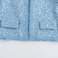 thumbnail image 5 of DAFPZW Sequined Jacket for Women Long Sleeve Crew Neck Pockets Coats Dressy Casual Warm Outerwear, 5 of 9
