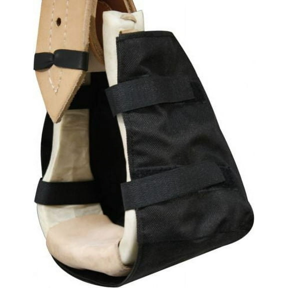 Showman Western Stirrup Covers (Black)