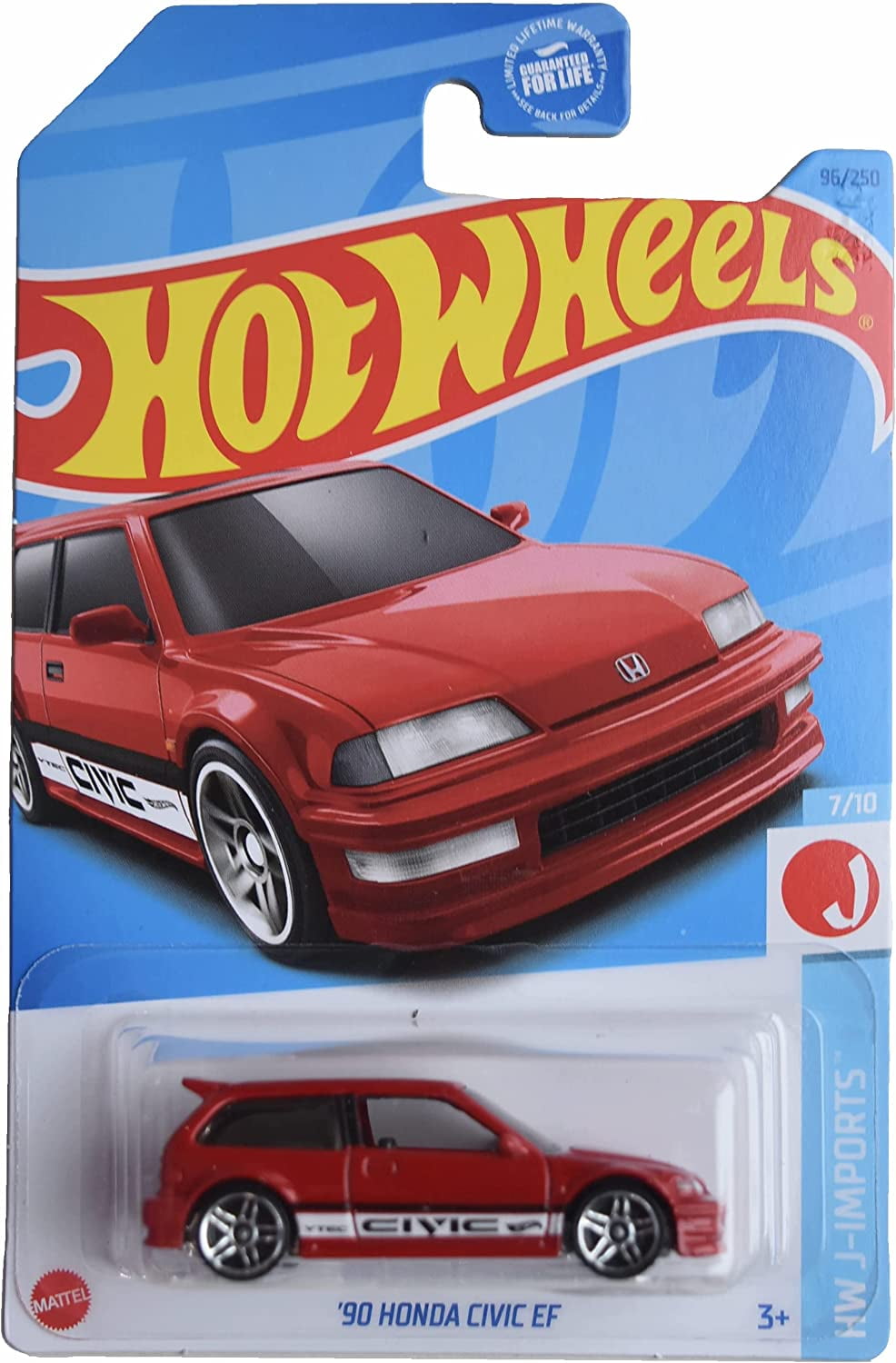 Hot Wheels '90 Honda Civic EF, HW JImports 7/10