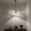 thumbnail image 2 of Tiffany Mini Pendant Lights White Stained Glass Flowers LED Bulb Included 8"W*8"D*60"H, 2 of 7