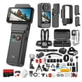 thumbnail image 1 of SJCAM C400) C400 Caméra d'Action Portative 3-en-1 / Caméra de Vlogue Compacte à Modes Multiples avec Prise Intégrée et Commandes à Écran Tactile / Mini Caméra Étanche pour Voyage ( + Trousse d'Action 50-en-1 + Carte 64 Go + Plus, 1 of 7