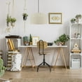 thumbnail image 2 of 1Pc Home E27 Modern Style Imitation Rattan Woven Lampshade Desk Lamp Shade Beige, 2 of 6