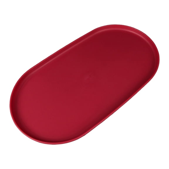 Shoreew Stackable Fruit Plate Oval Shaped Reusable Dessert Tray Thickened Food Serving Platter for Camping Coffee Table Snacks Food Prep