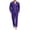 Purple, variant on Men Pajama Set 2pcs Pjs Long Sleeve Button Down Sleepwear Soft Loungewear Set with Pockets